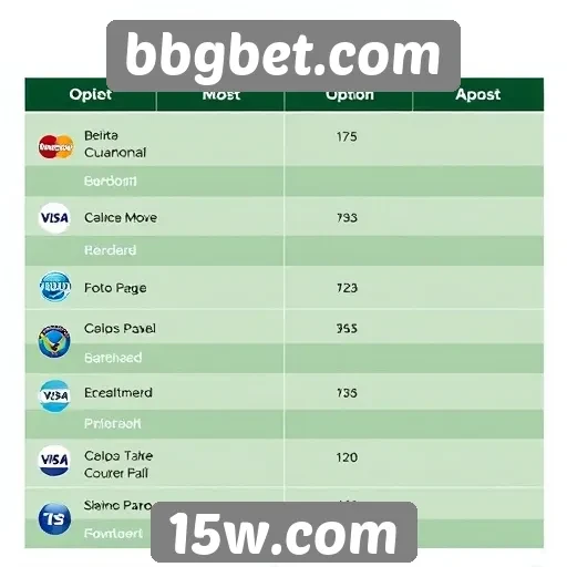 Métodos de pagamento aceitos no bbgbet